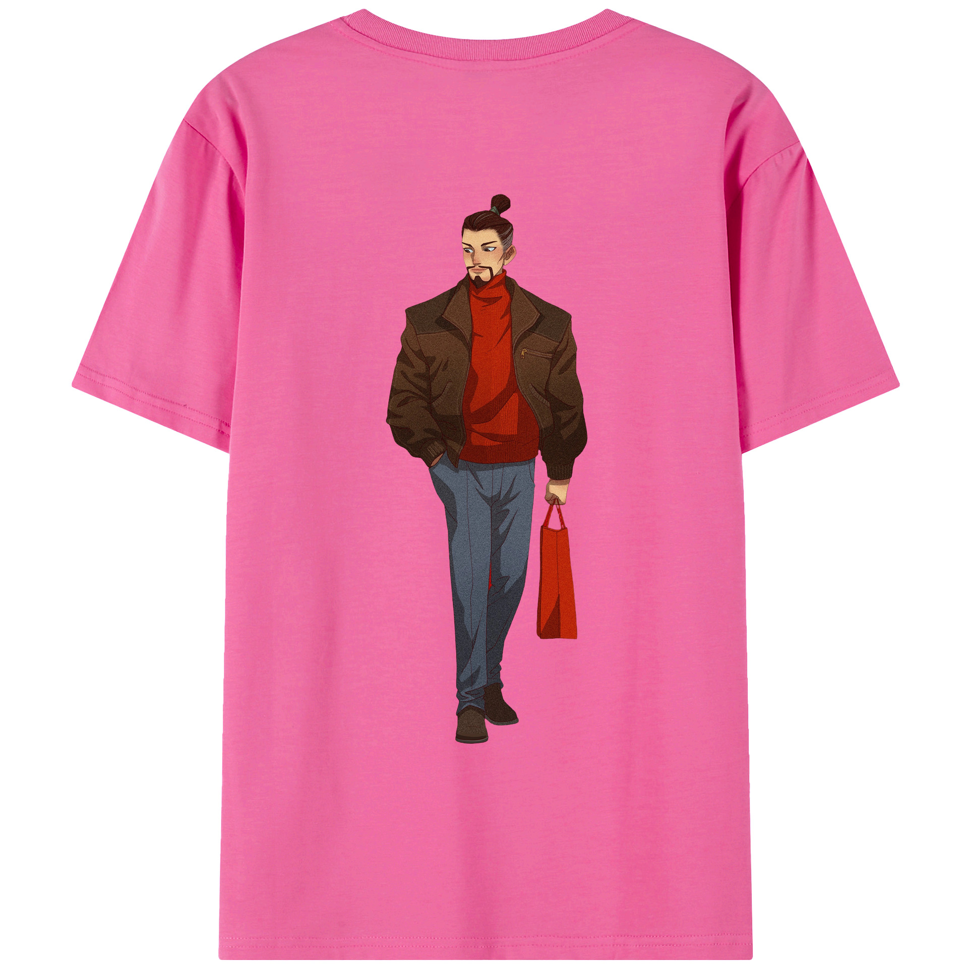 （画像用） Ne Zha 2 ナタ 魔童の大暴れ レディース半袖Tシャツ(バックプリント)